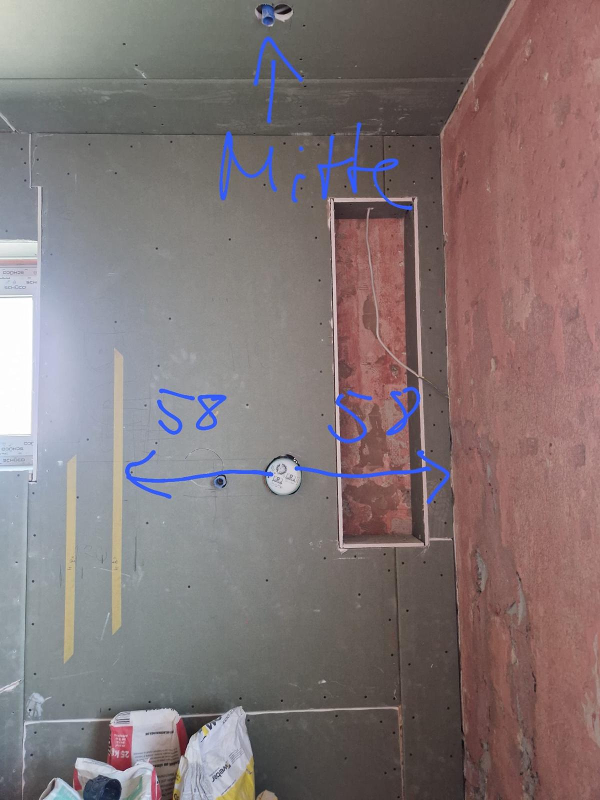 Vorher: Badezimmer Entkernung