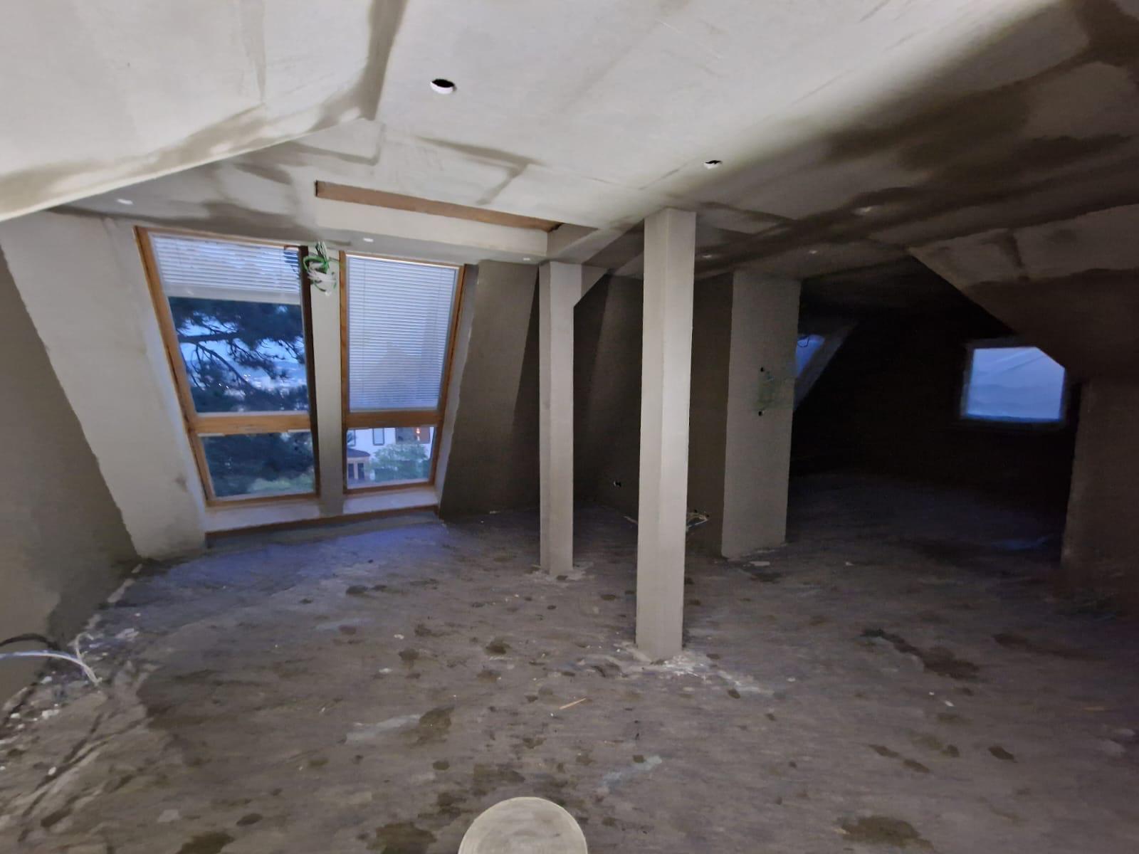 Vorher: Loft im Rohbau